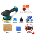 ONEVAN 18V/21V 150mm Cordless Car Polisher Skin Only Kit with Storage Box, Pads, Towel, Gloves, Apron, and No Batteries
