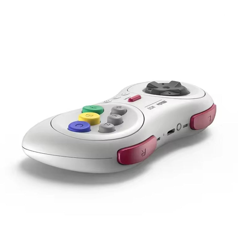 8BitDo M30 Bluetooth Controller Retro Grey Angled View