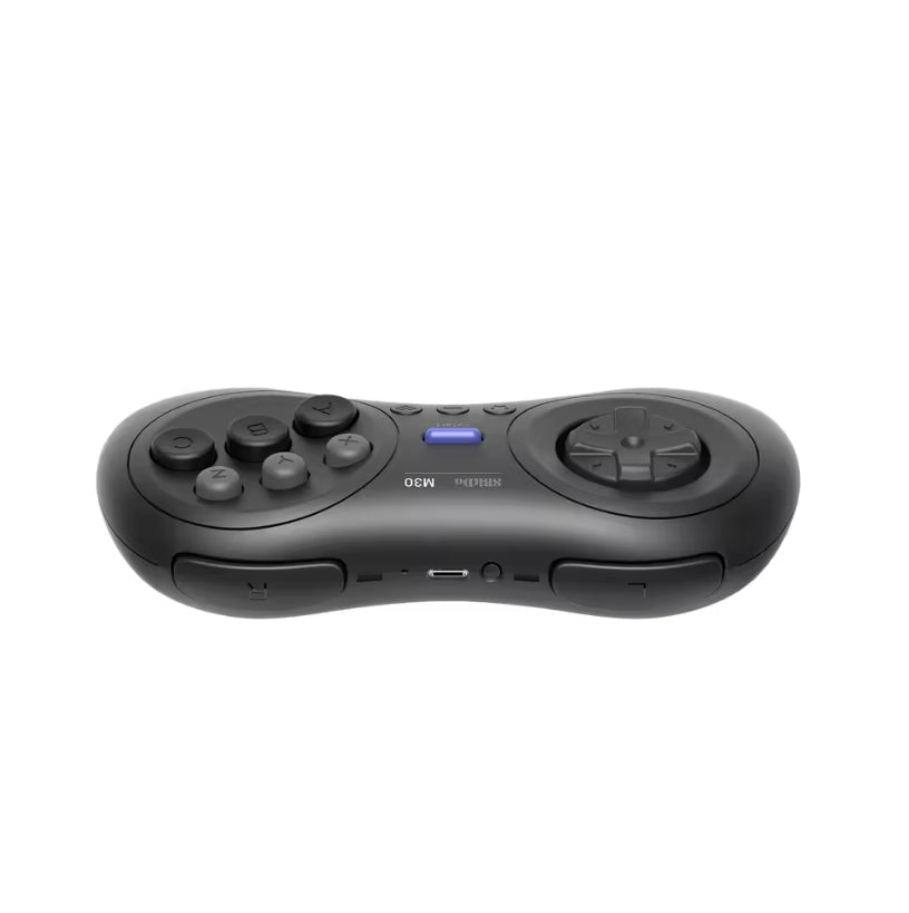 8BitDo M30 Bluetooth Controller Classic Black Front Profile