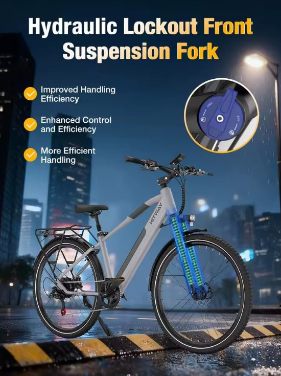 BK7S PLUS HITWAY 29” E‑bike Electric Bike for Adults, 36V12.8Ah Battery, 50–80KM Range, 250W Motor 25km/h