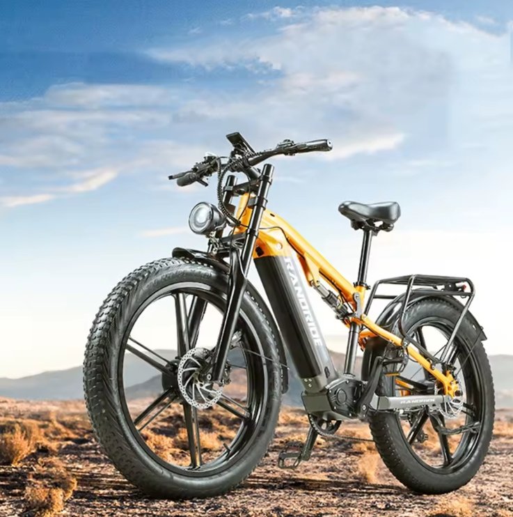 RANDRIDE YX80 Electric bike on a desert landscape with a clear sky