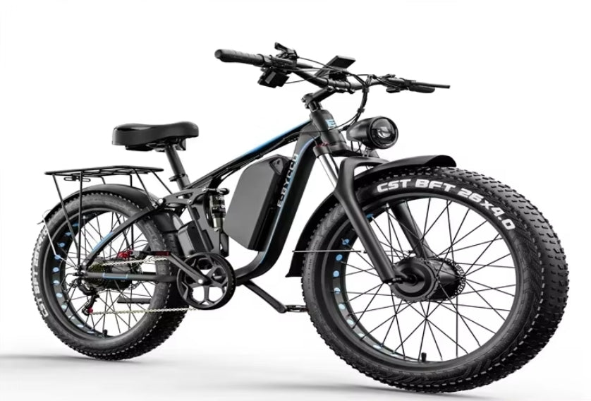 Black E‑BYCCO EB7 Pro electric bike on a white background