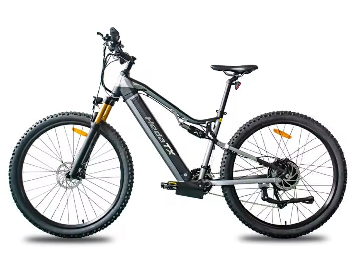 Grey HedaTX TX19 Electric bicycle on a white background