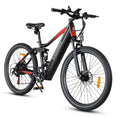 Black SAMEBIKE XD26‑II electric bicycle on a white background 