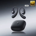 Baseus Eli Sport 2 Open-Ear Wireless Earphones in Cosmic Black with charging case featuring Hi-Res Audio Wireless and LDAC badges