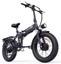 Black electric bike with 'Ridstar' branding on a white background