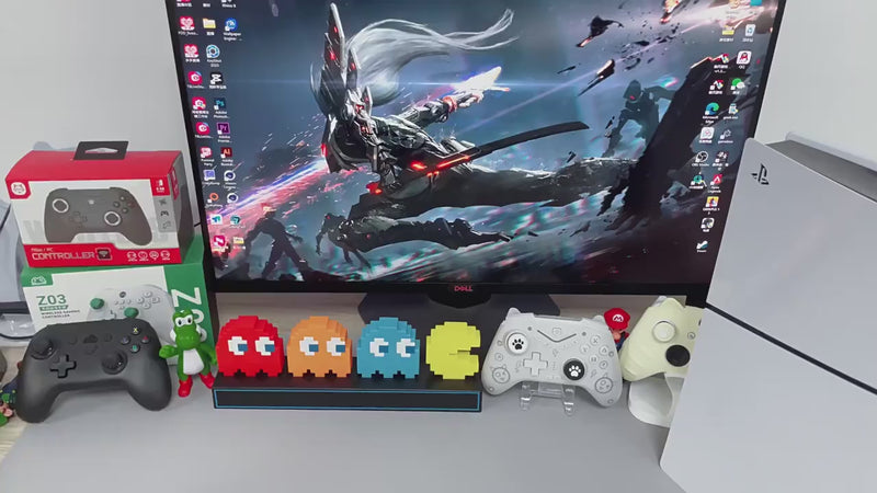 Product overview video demonstrating PS5 cooling stand setup, RGB modes, and controller charging in action