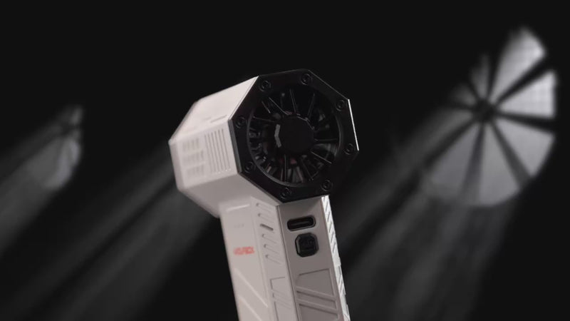 WOLFBOX DF50 high-velocity turbine motor and airflow power video demonstration