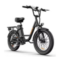 Black electric bike on a white background